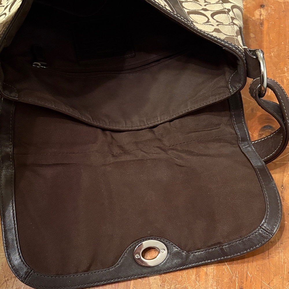 Brown Patterned Shoulder Bag - image 6